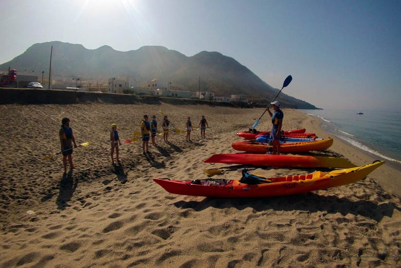 Ruta en kayak por la costa de Almería