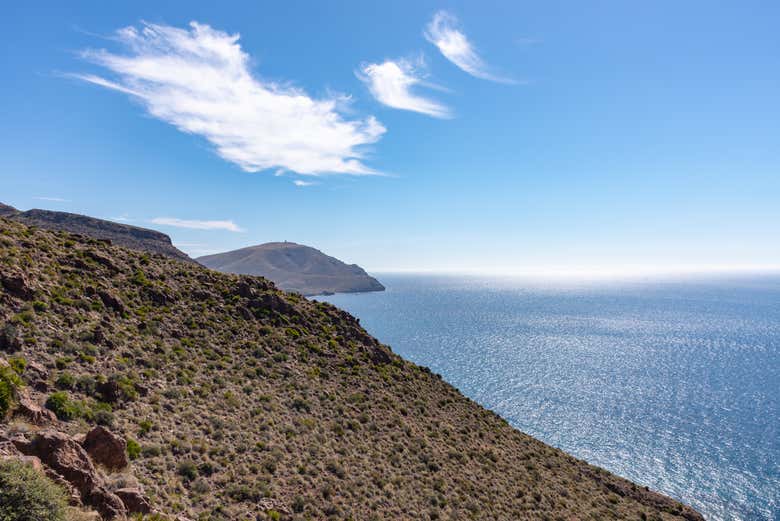 Pendant la traversée en mer à Alborán