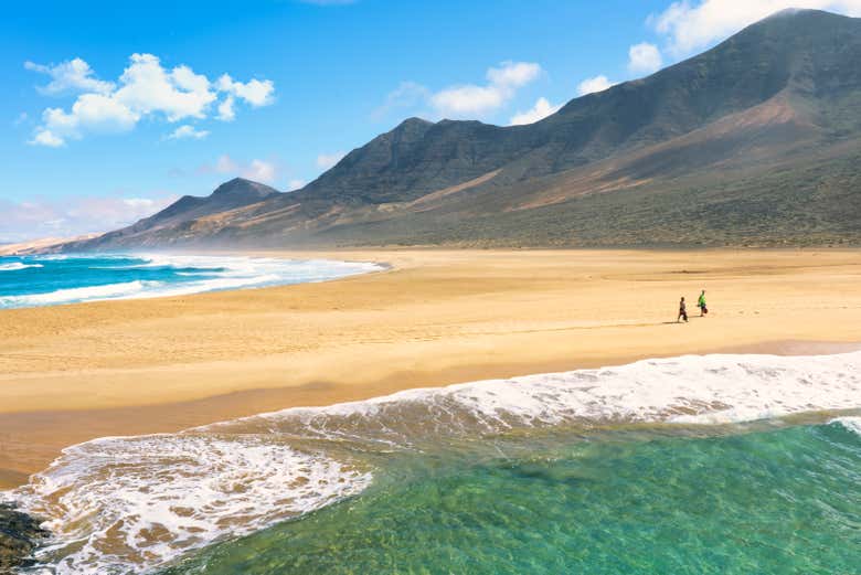Panoramica di una delle spiagge di Fuerteventura