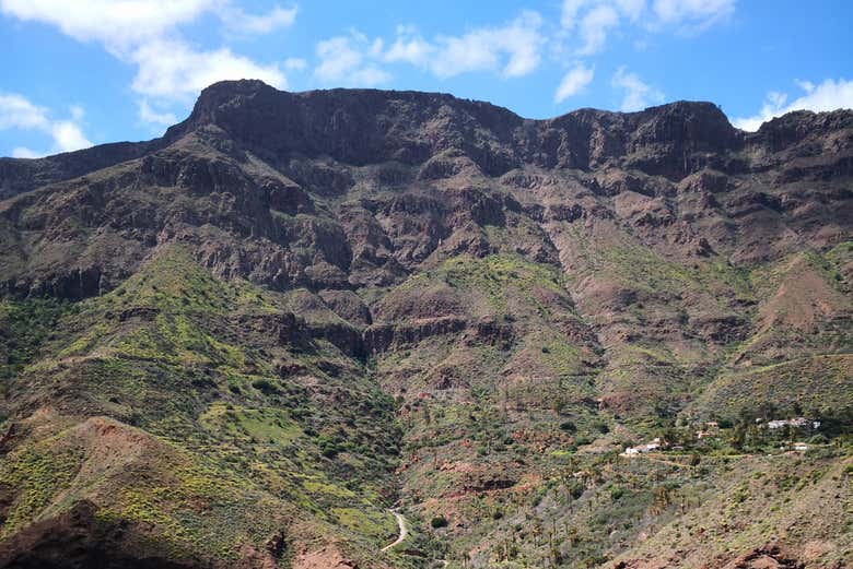 Paisagem montanhosa de Gran Canaria