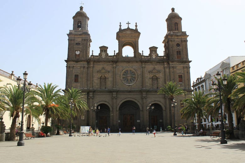 Façade de la Cathédrale de Santa Ana, à Las Palmas