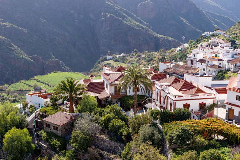 Vistas de las Montañas Sagradas desde Tejeda