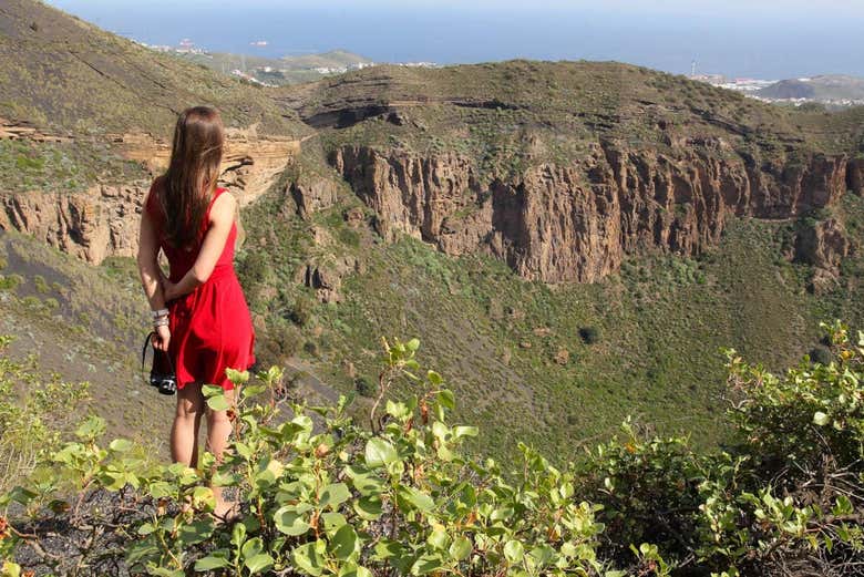 Visitando la Caldera de Bandama