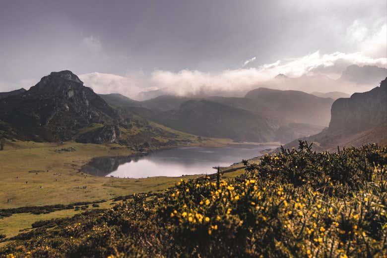 Paisagens naturais dos lagos de Covadonga