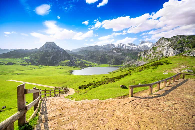 Lagos de Covadonga, en el Parque Nacional de los Picos de Europa