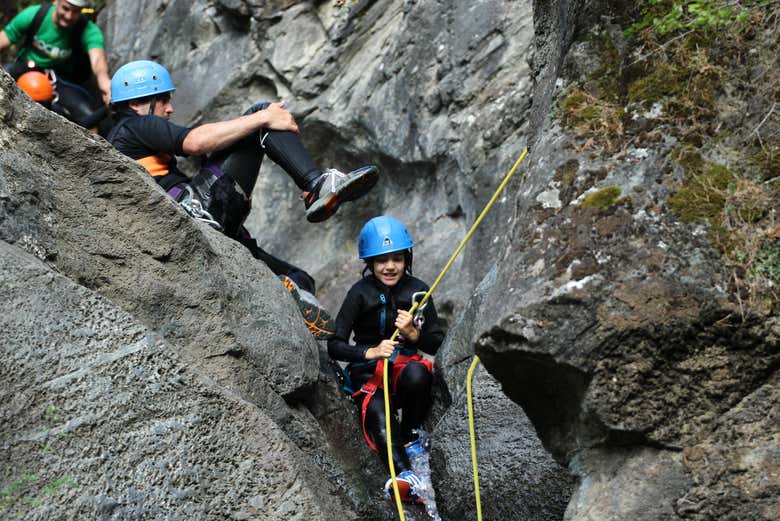 Descente en rappel à Llavorsí