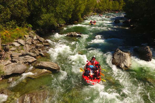 Rafting en el río Noguera Pallaresa