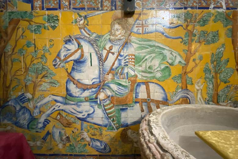 La bataille de Clavijo en azulejos