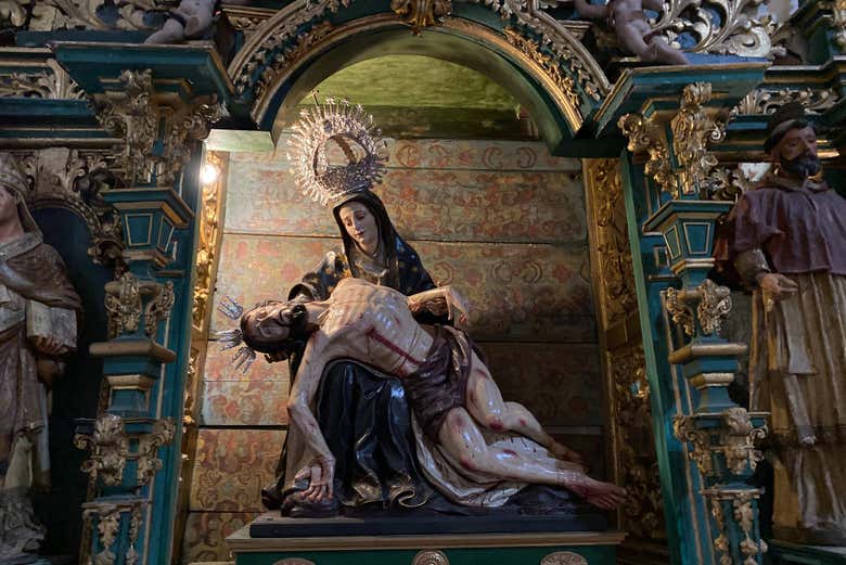 Sculpture de la Pietà à Llerena