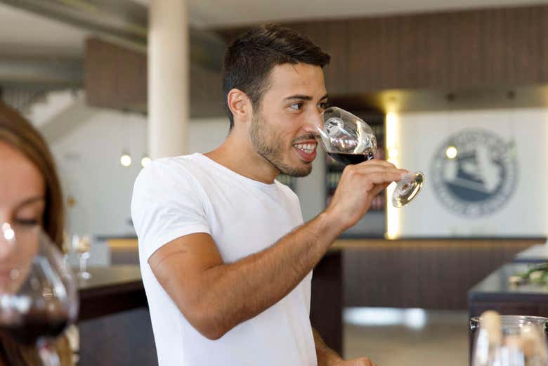 Desfrutando do vinho