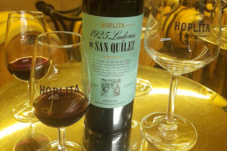Calici di vino Rioja