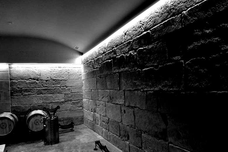 Una delle sale della cantina