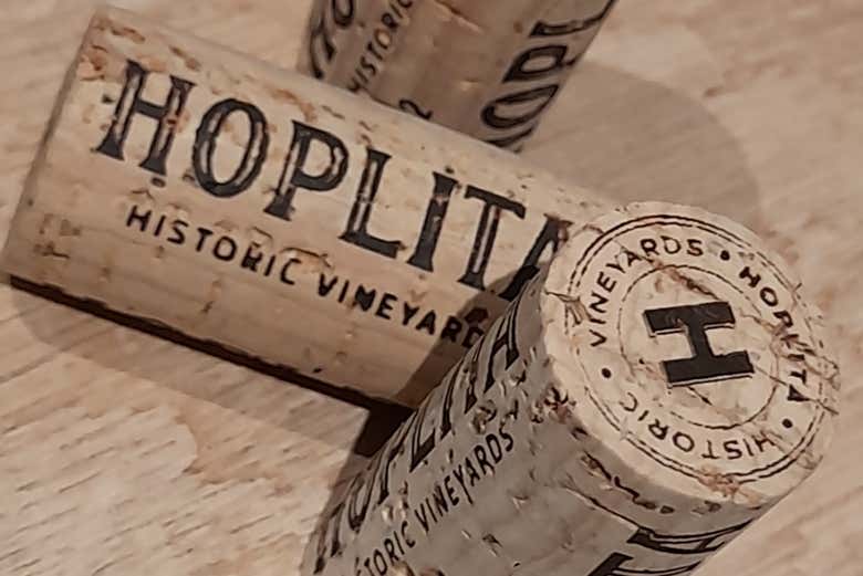 Tappi di sughero di vino Hoplita