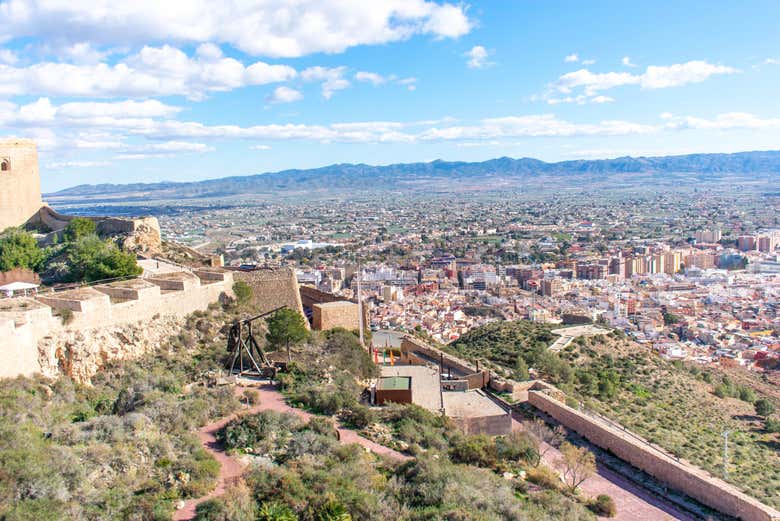 Vista su Lorca dal castello