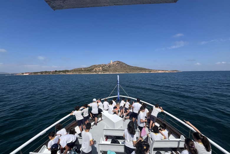 Disfrutando de las vistas desde el barco 