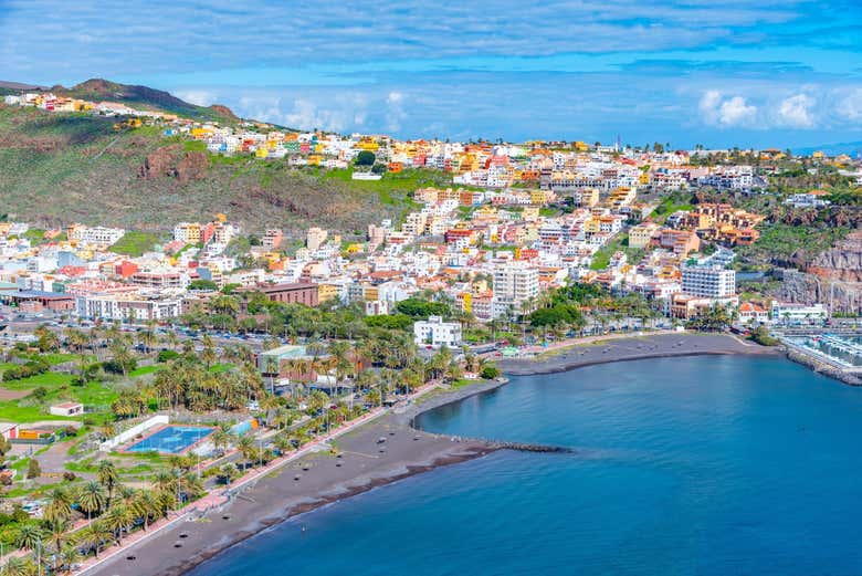 Vista aérea de San Sebastián de La Gomera
