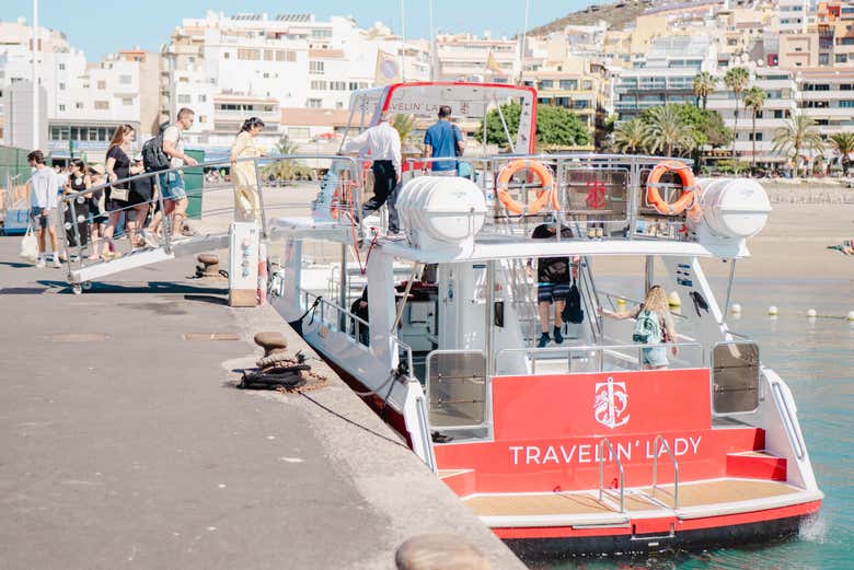 Embarcando en Los Cristianos