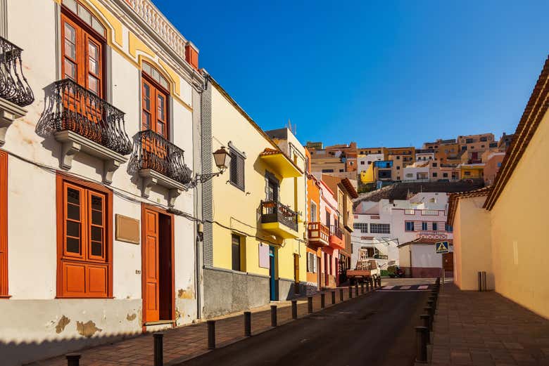 Disfrutando de la excursión a La Gomera