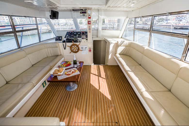 Interior del yate