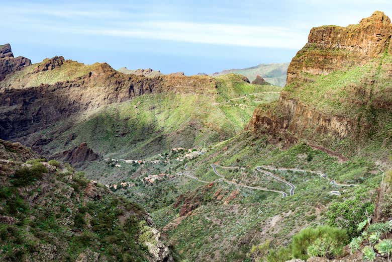 Panoramica delle gole di Masca