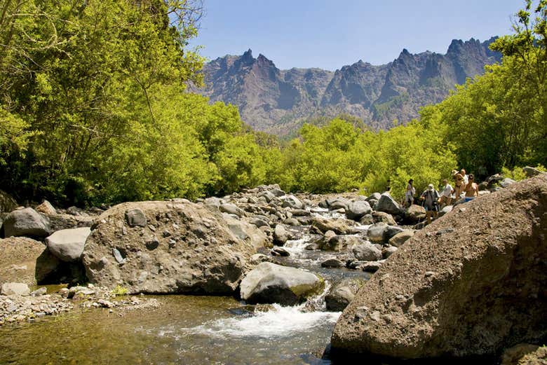 Sentier de randonnée dans la Caldera de Taburiente
