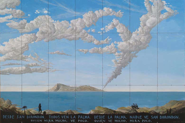 Mural "Vista de La Palma desde San Borondón"