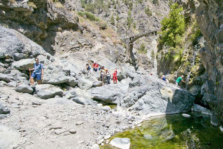 En parcourant la Caldera de Taburiente