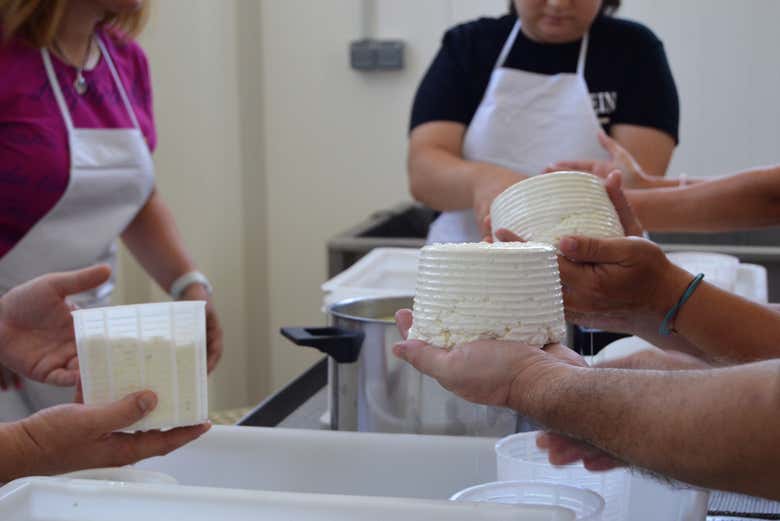Quesos frescos ya cuajados