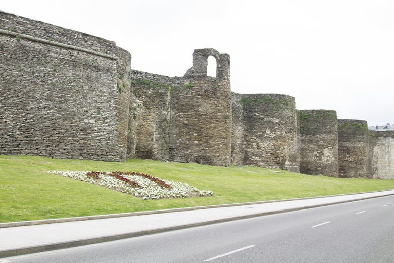 Ancient Roman walls in Lugo