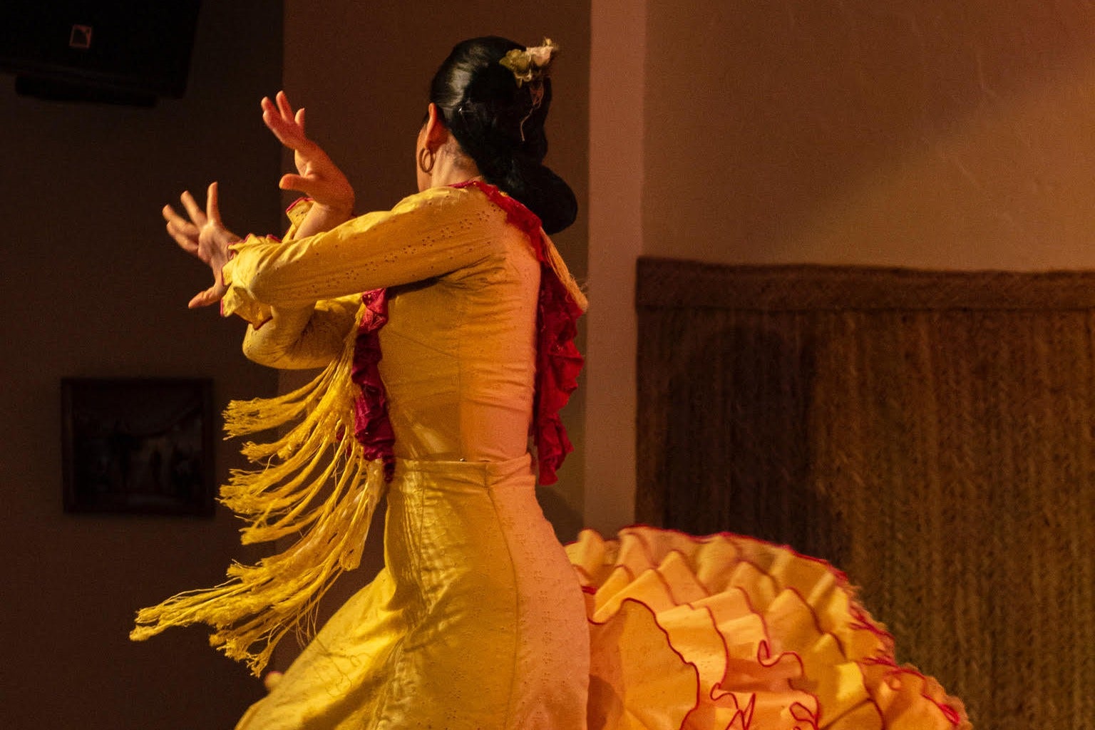Espetáculo flamenco no Tablao de la Villa