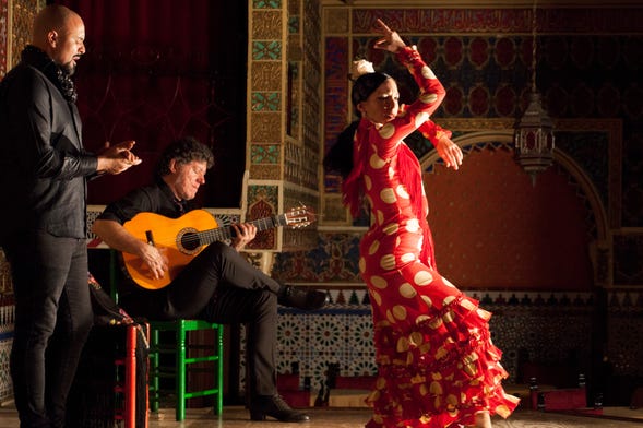 Espetáculo flamenco no Torres Bermejas