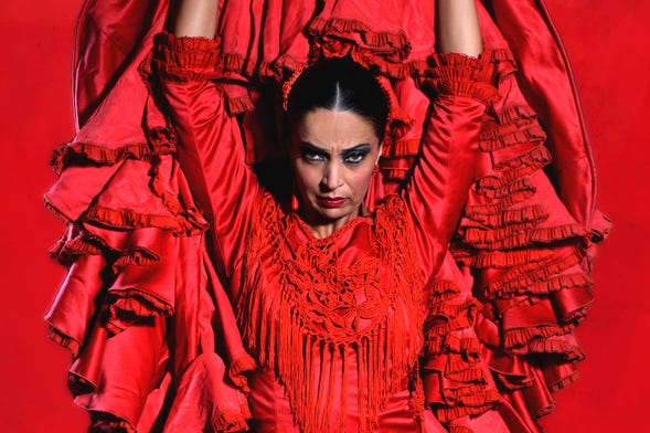 Spettacolo nel Teatro Flamenco