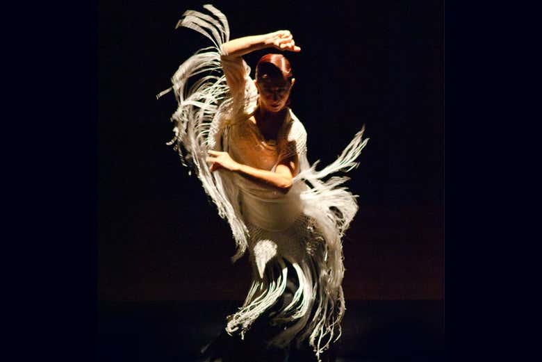 Uma das bailaoras do espetáculo flemenco