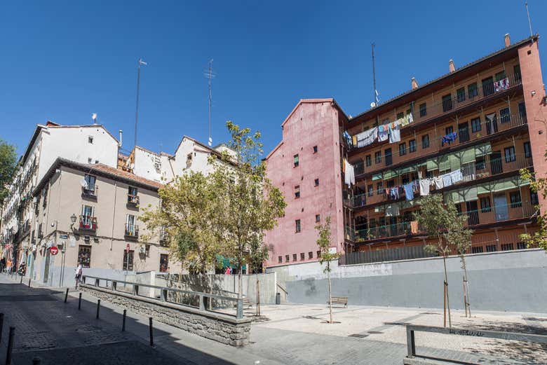 Disfrutando del free tour por Lavapiés
