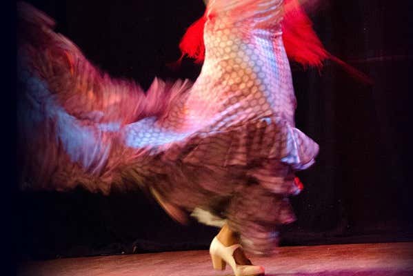 Um dos passos do flamenco