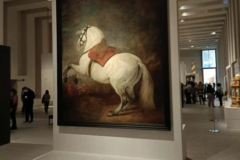 Cheval blanc sans cavalier, une œuvre de Diego Velázquez