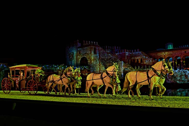 Carruaje en una escena de El Sueño de Toledo