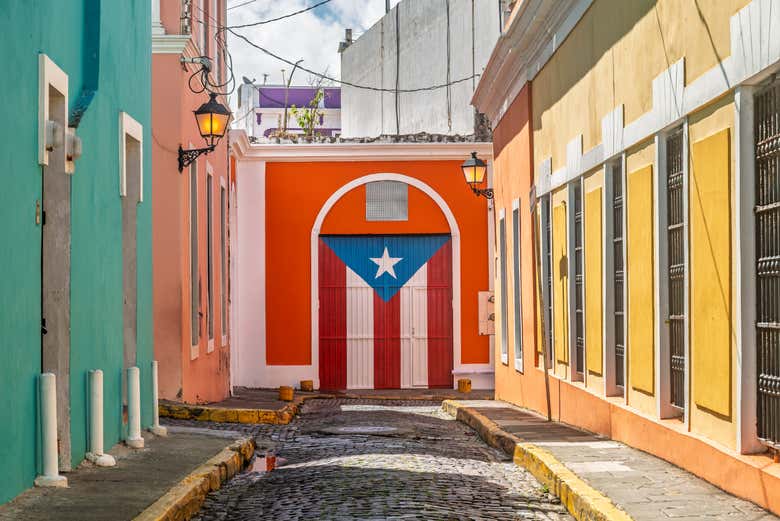Calle en el Viejo San Juan, Puerto Rico