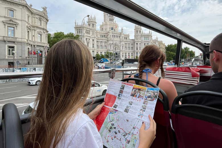 Ammirando il Palazzo di Cibeles
