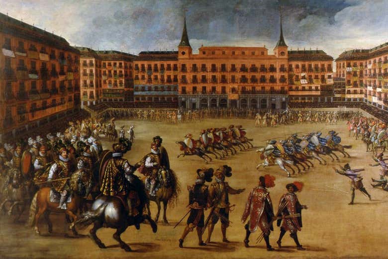Cuadro de la Plaza Mayor expuesto en el Museo de Historia