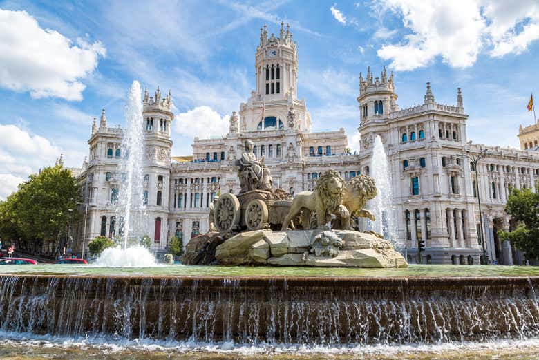 La fuente de Cibeles, todo un símbolo de Madrid