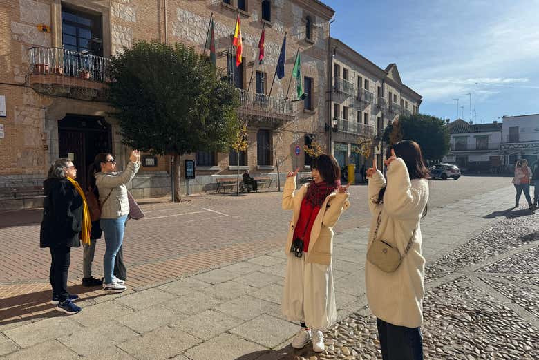 En la plaza de España