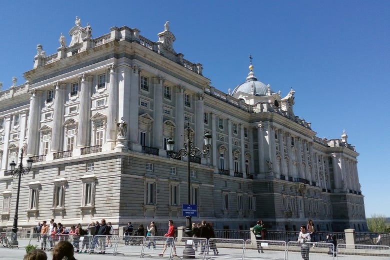 Fachada do Palácio Real de Madrid