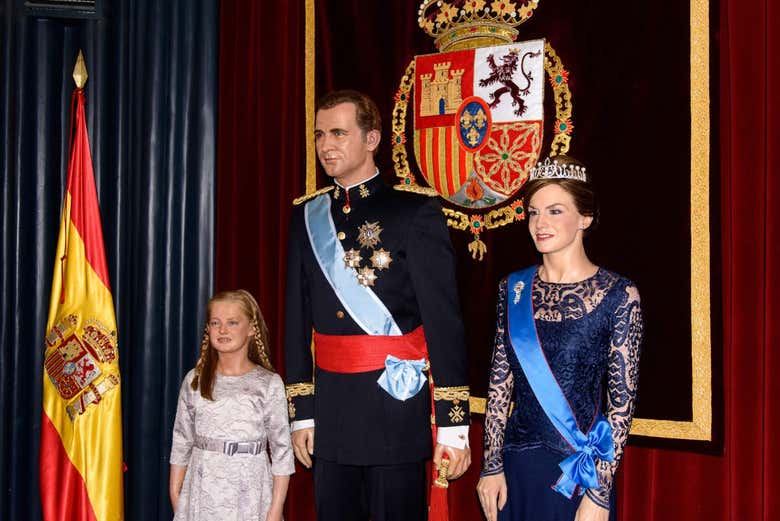 Familia Real en el Museo de Cera de Madrid