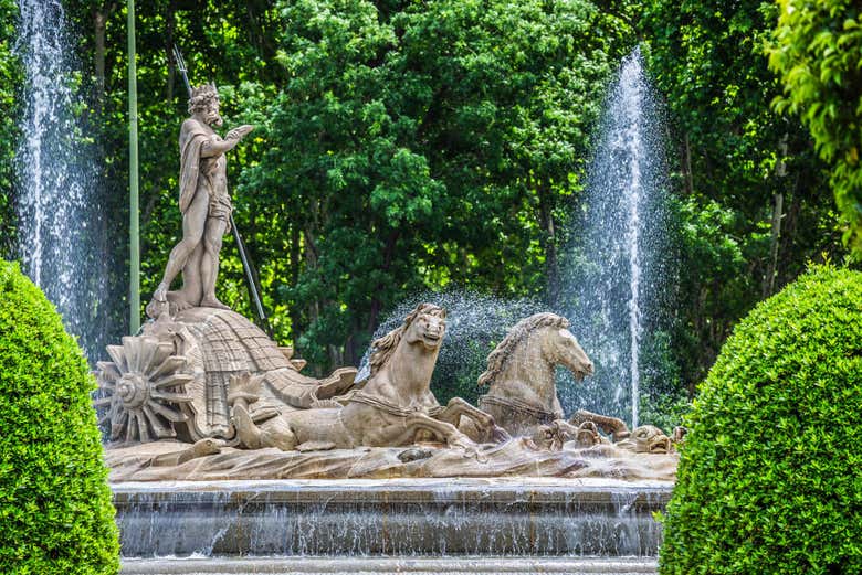 La famosa fontana di Nettuno