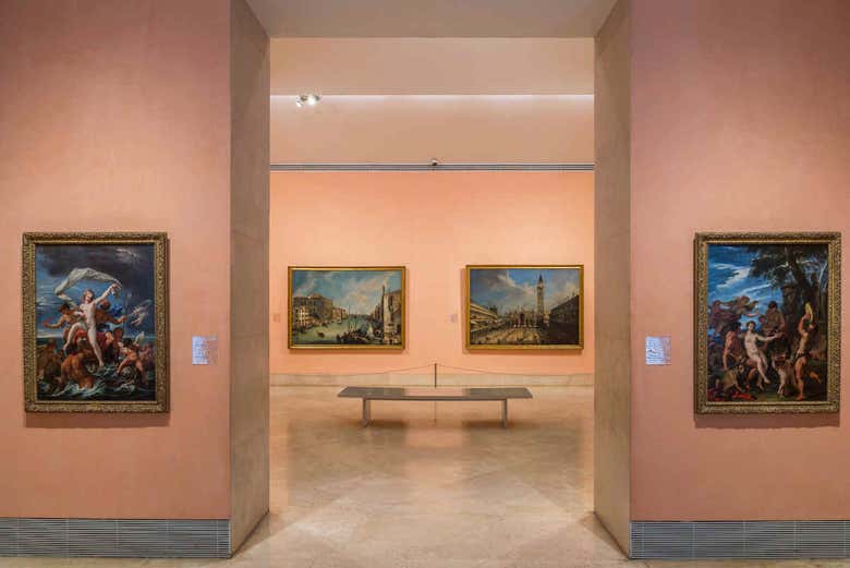 Works inside the museum