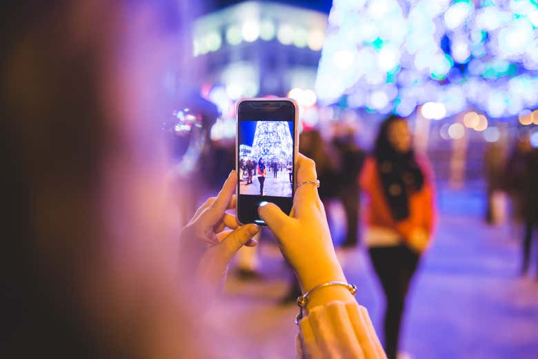 Fotografiando las luces de Navidad de Madrid