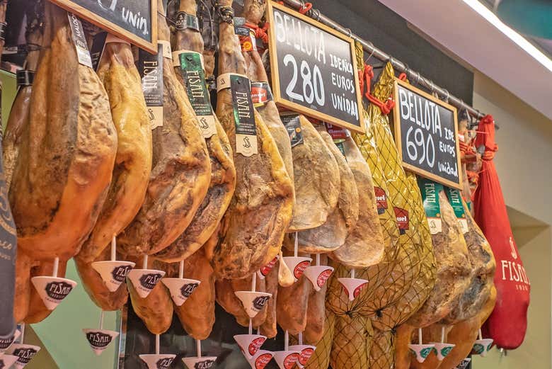 O jamón, um dos produtos mais típicos da Espanha