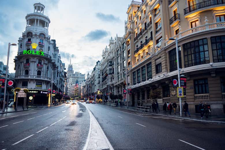 Exploring the streets of Madrid