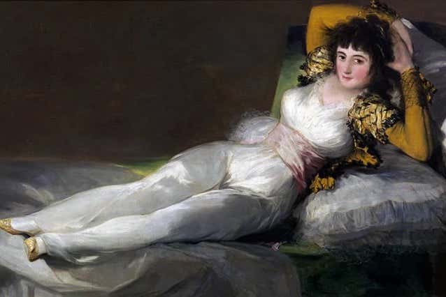 Admire Goya's La maja vestida